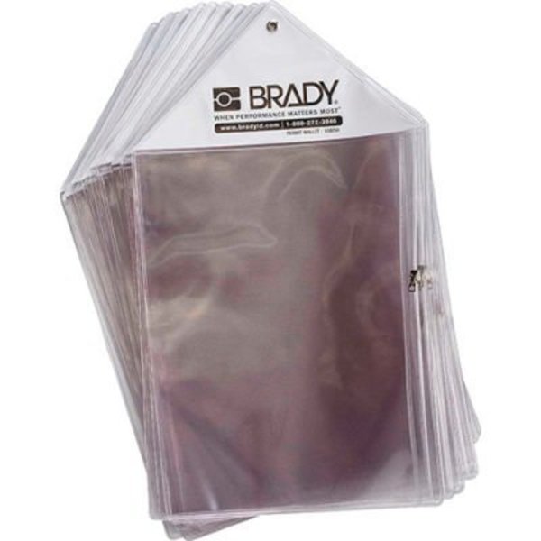 Brady Brady® PW-PW A4 1 ScaffTag® Scaffold Management System Permit Wallet, Plastic PW-PW A4 1